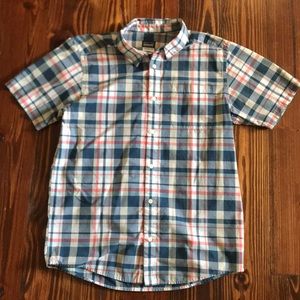 Patagonia plaid button down shirt